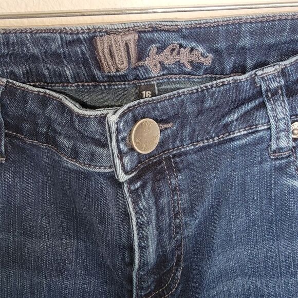 Kut from the Kloth straight leg denim jeans size 16 - Picture 4 of 8